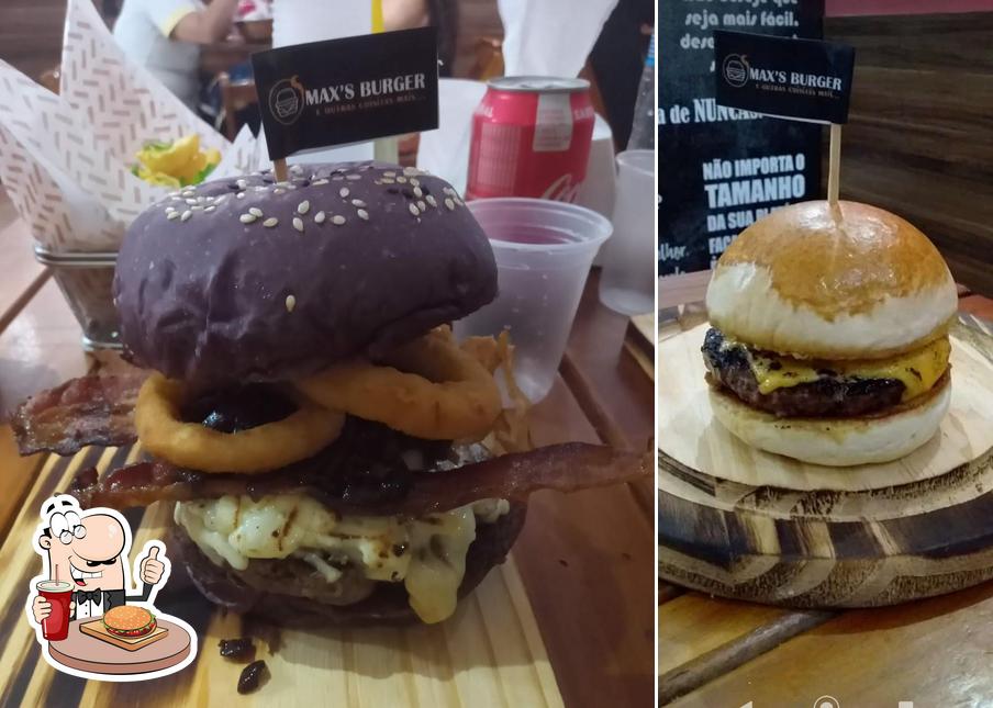 Consiga um hambúrguer no Max' Burger