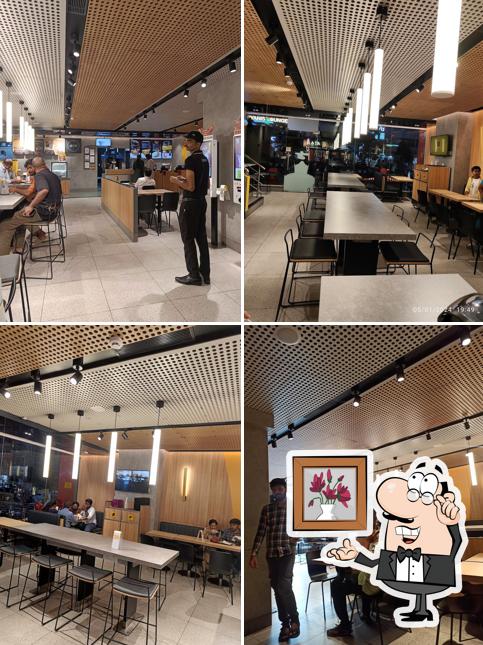 The interior of McDonald's