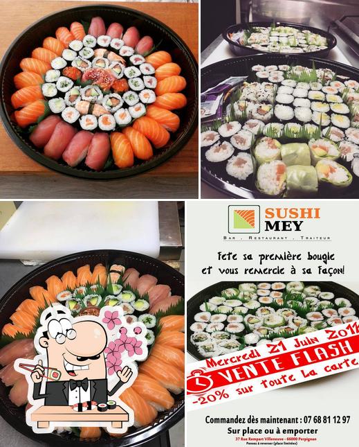 Commandez de nombreuses options de sushi