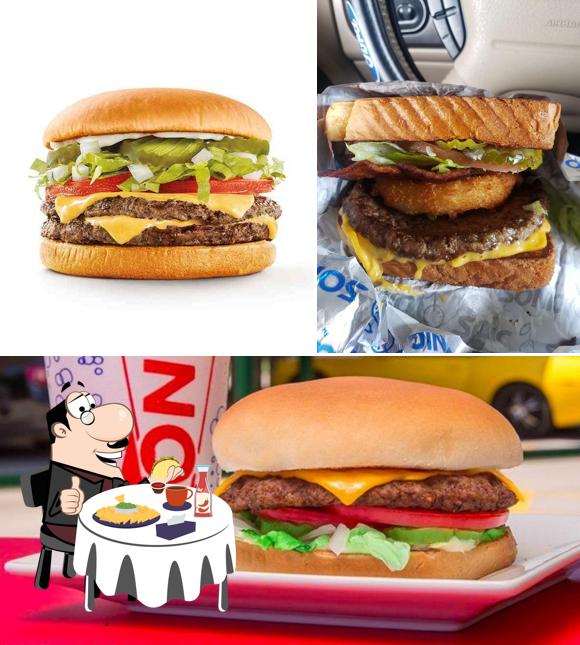 Order a burger at Sonic Drive-In