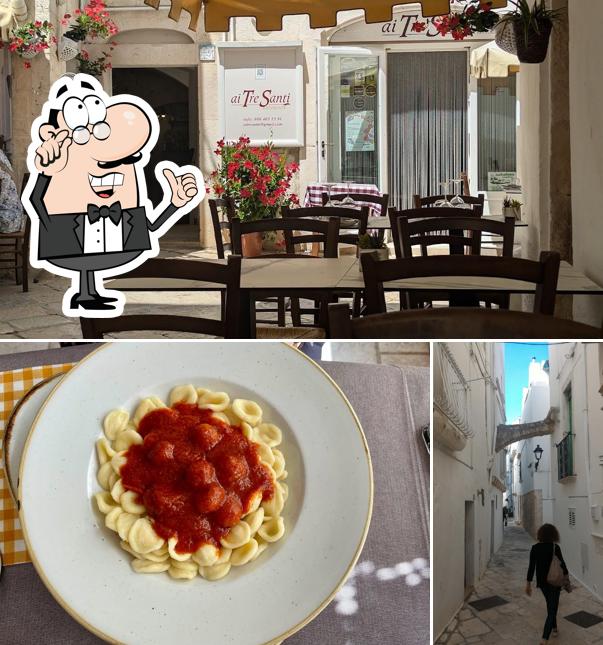 Gli interni di Ai Tre Santi