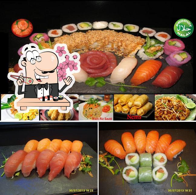 Les sushi sont disponibles à siam padthai sushi