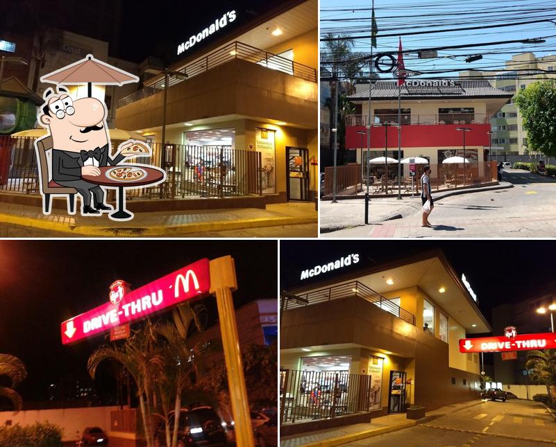 O exterior do McDonald's