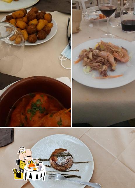 Еда в "Trattoria La Roccia"