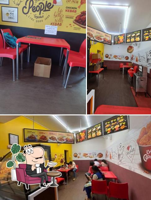 The interior of Crispy Hut