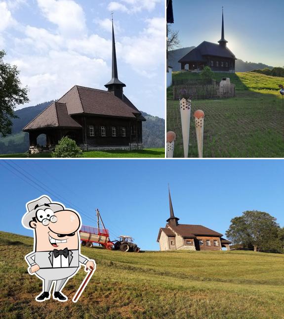 Goditi la vista dagli esterni di Kapelle