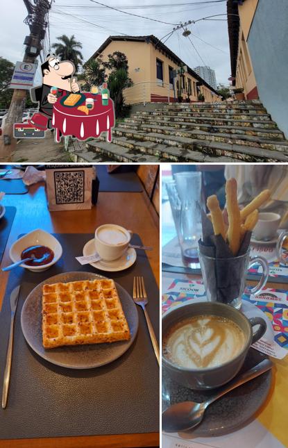 Waffles em Forja Cafés Especiais