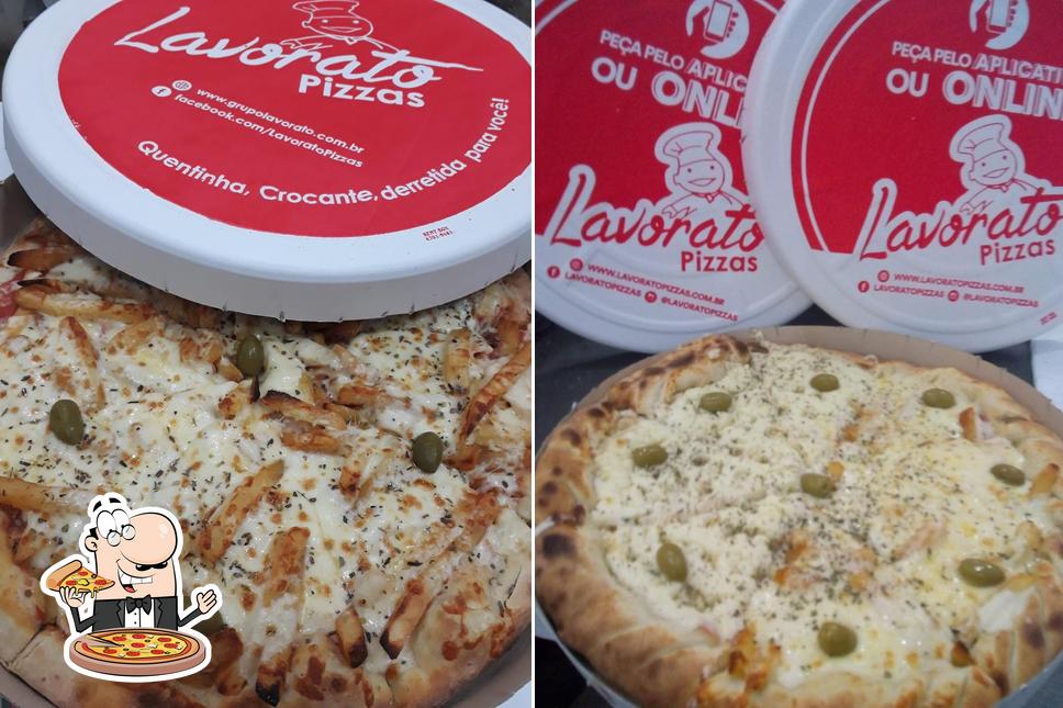 Escolha pizza no LAVORATO PIZZARIA