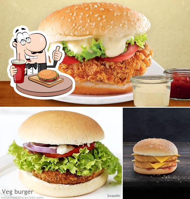 Try out a burger at 300 Crispy Chicken
