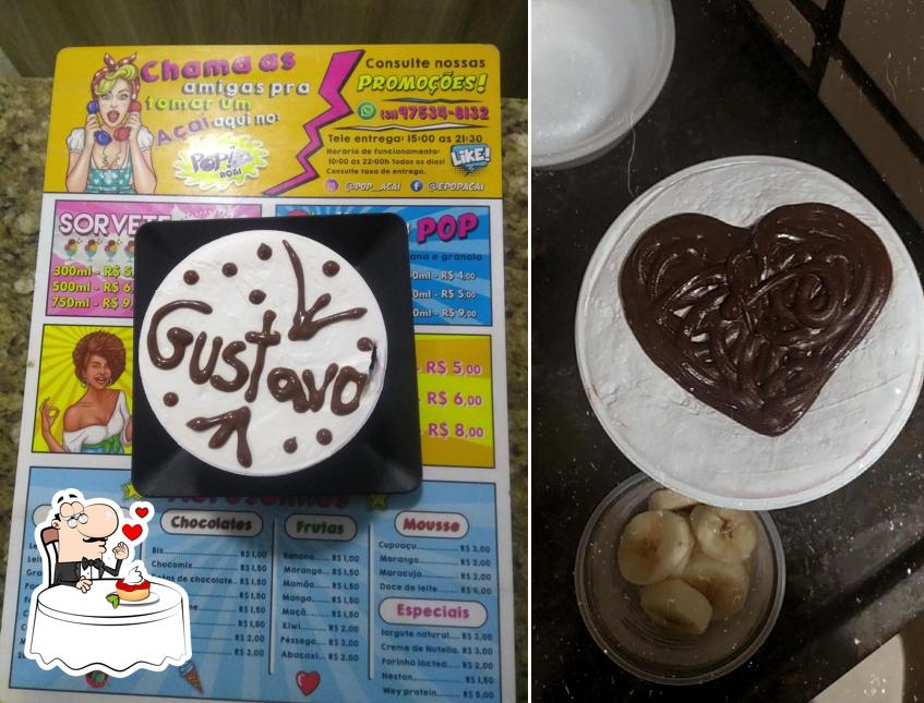 Peça as opções doces