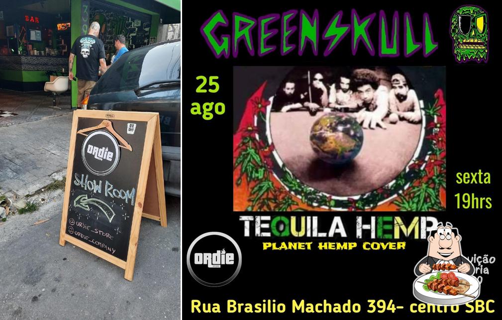 Comida em GreenSkull Bar