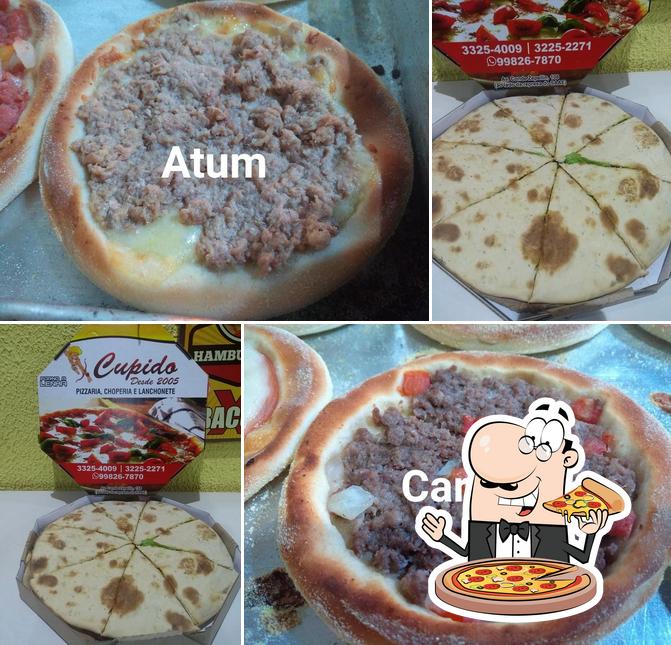 Experimente pizza no Pizzaria Cupido