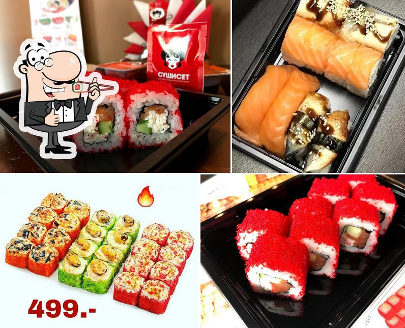 Try out various sushi options