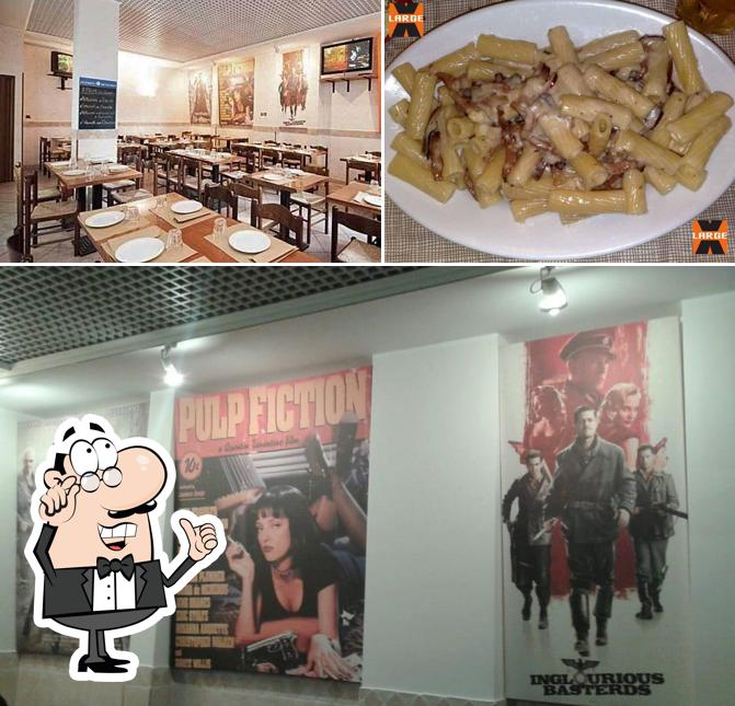 X-Large Ristorante Pizzeria si caratterizza per la interni e cibo