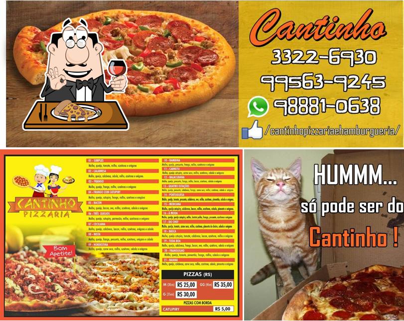 Consiga pizza no Cantinho Pizzaria & Hamburgueria