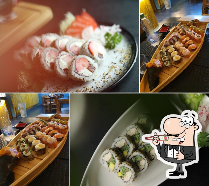 Prove diferentes opções de sushi