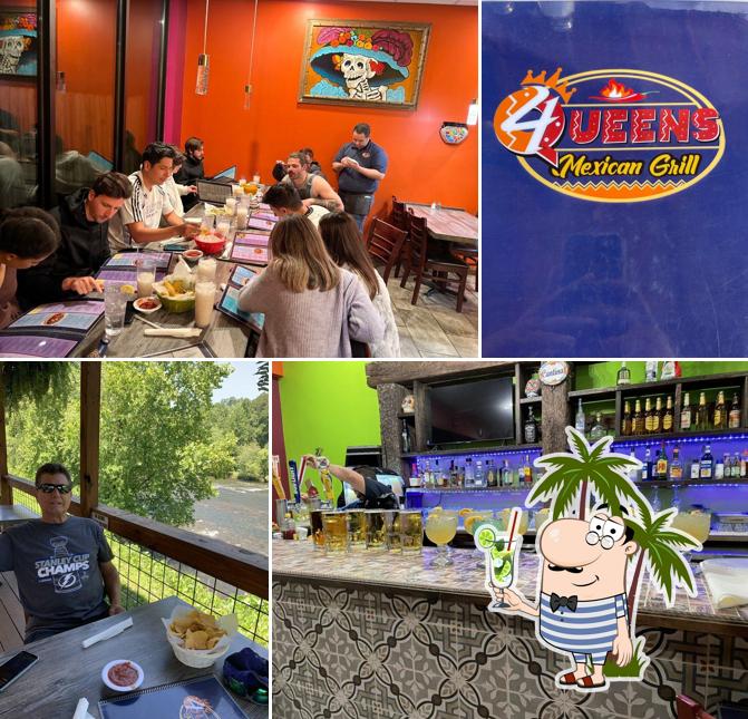 4 Queens Mexican grill in Bryson City Restaurant menu and reviews