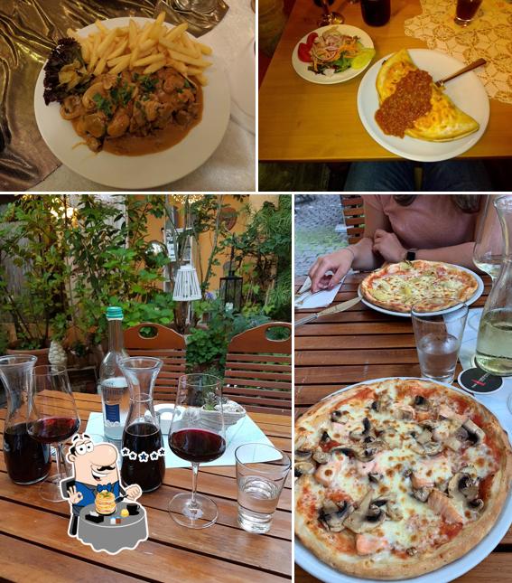Еда и напитки - все это можно увидеть на этом изображении из Restaurant La Perla