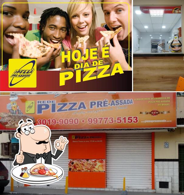 Experimente pizza no Pizza Pré-Assada Santo Antônio