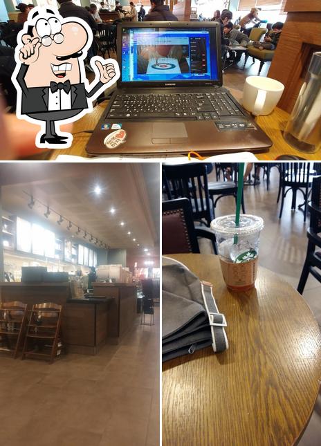 The interior of Starbucks Yangzhou goeup points