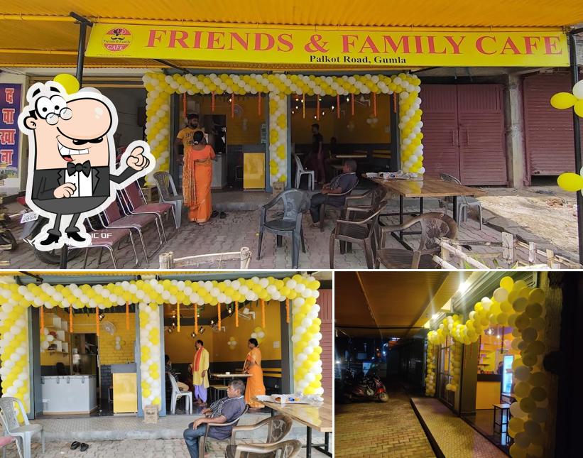 Check out the image displaying interior and exterior at F² Friends & Family Cafe