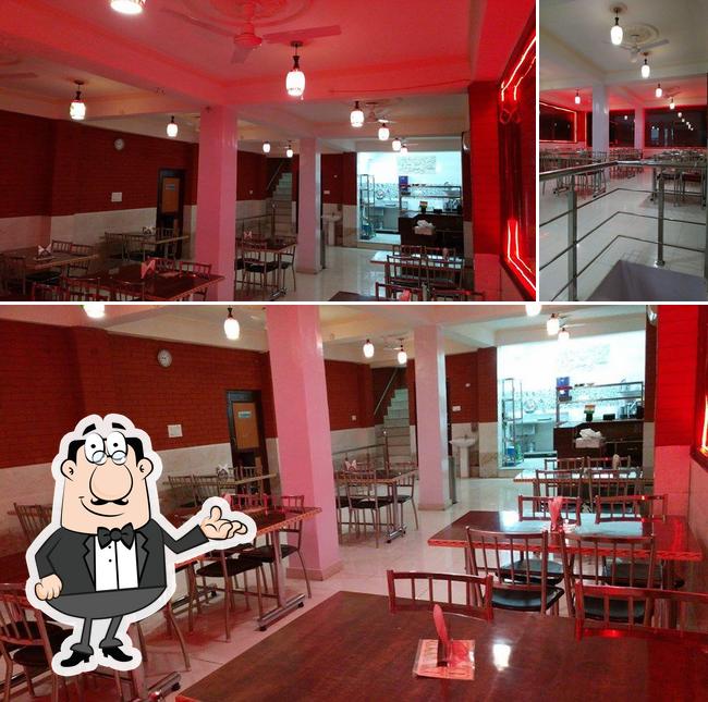 The image of interior and food at GoodTimes Restaurant & Cafe'
