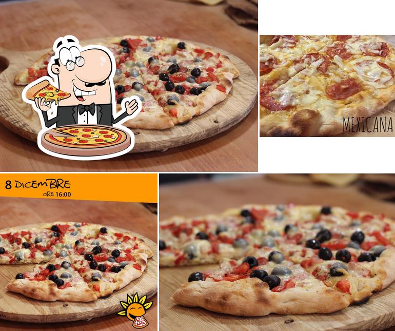 A Pizzeria I Girasoli, puoi prenderti una bella pizza