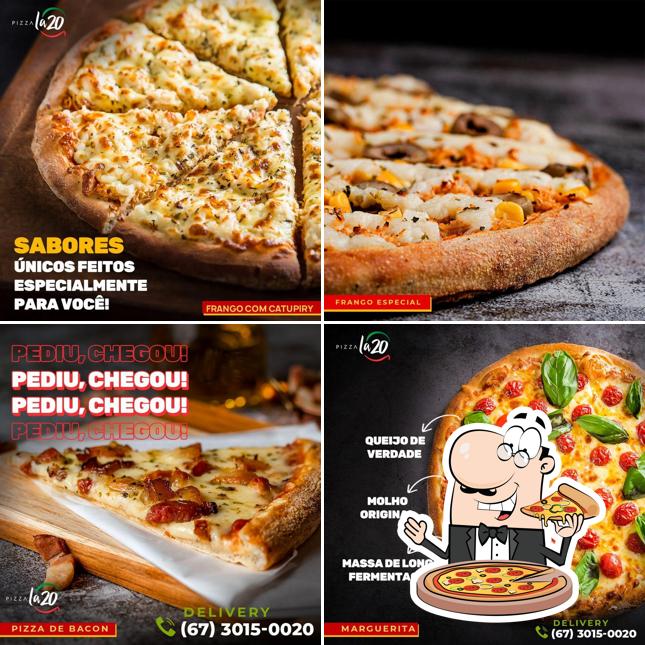 Peça diversos tipos de pizza