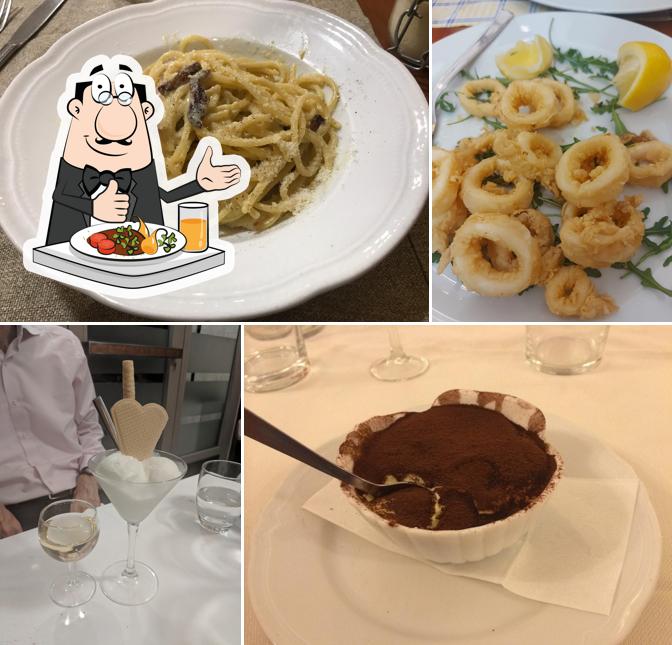 Spaghetti alla carbonara al Al Cavallino Bianco Ristorante