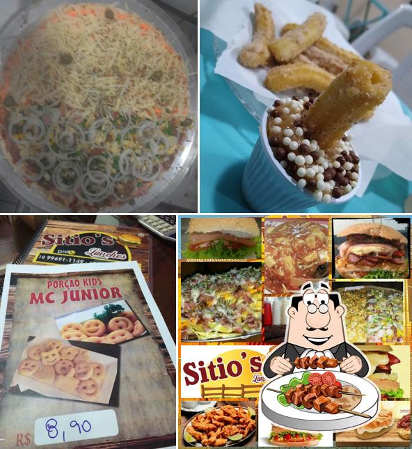 Comida em Sitio's Lanches