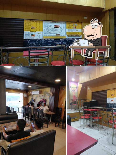 The interior of Burger 13 Sangrur