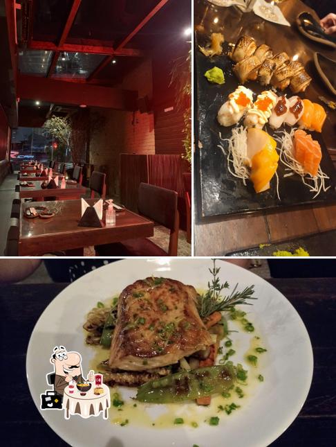 Comida em Restaurante K Sushi