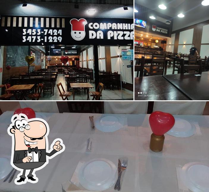 O interior do Companhia da Pizza de Matinhos