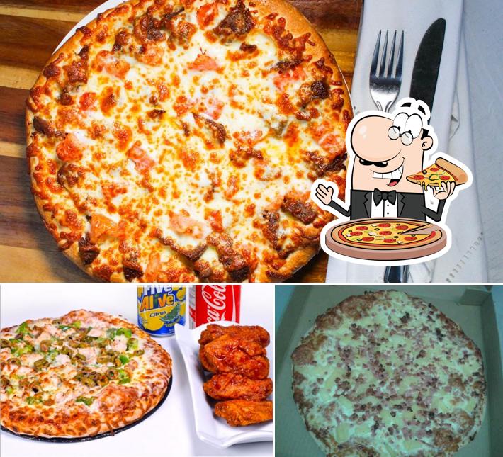 Prueba una pizza en Mikes Pizza & Donair