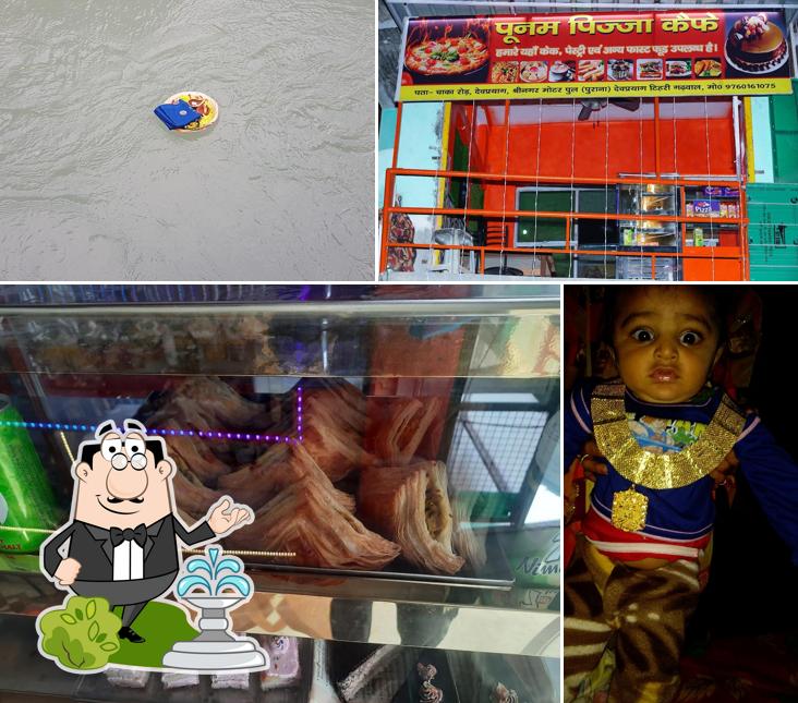 Enjoy the view outside Poonam pizza cafe and Bekri Items