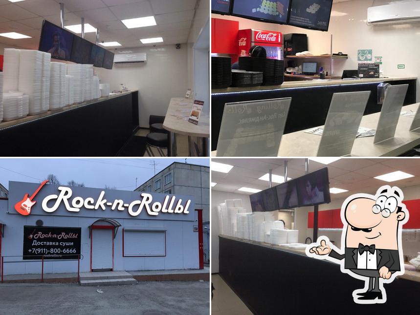 This is the photo depicting interior and food at Rolling Rolls