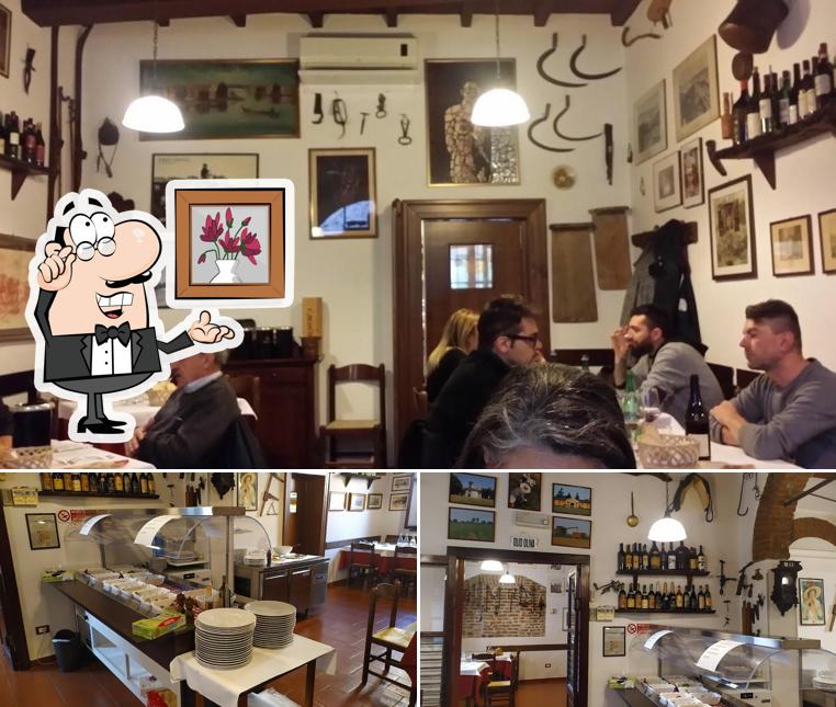Gli interni di Hosteria del Cavo