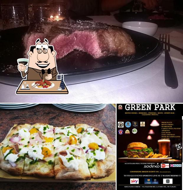 GREEN PARK CLUB (BISTECCHERIA-PUB) offre piatti di carne