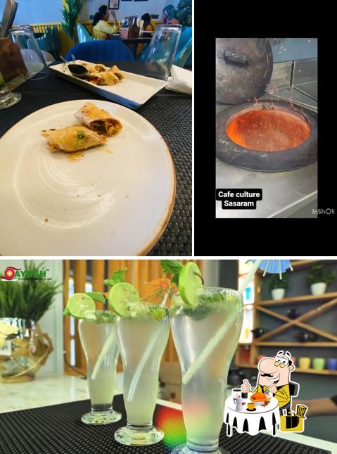 The restaurant's food and alcohol