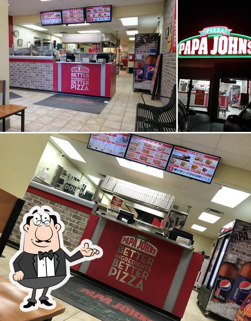 L'intérieur de Papa Johns Pizza