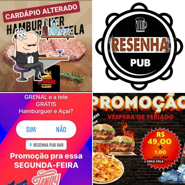 O interior do RESENHA BURGUER