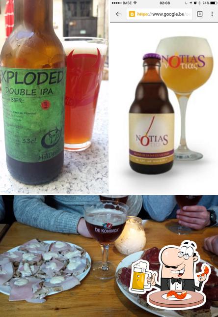 Vous pouvez prendre une pinte de bière blonde ou brune