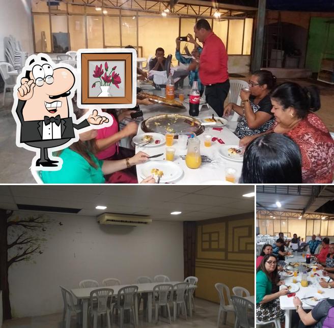 O interior do Pizzaria Via Paiva