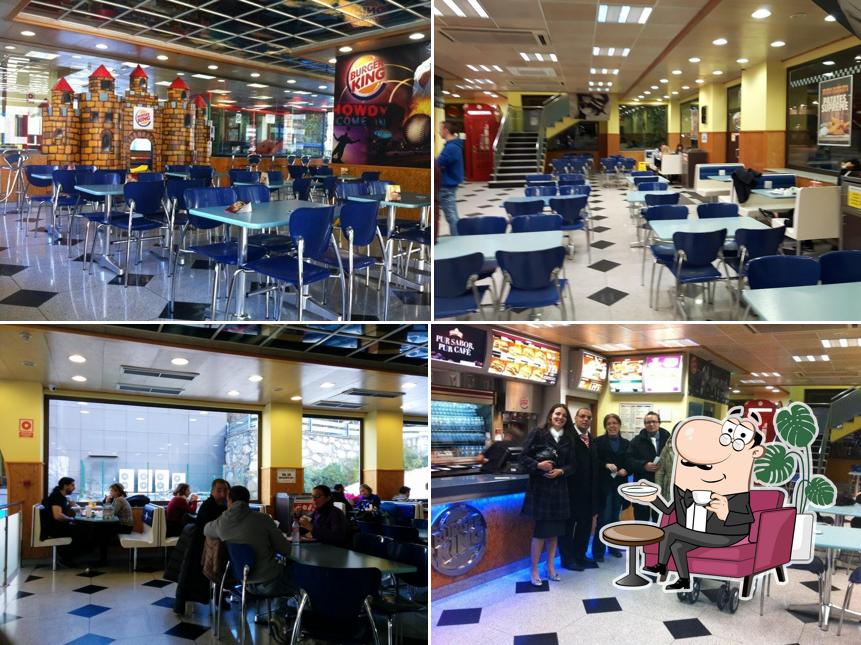 El interior de Burger King