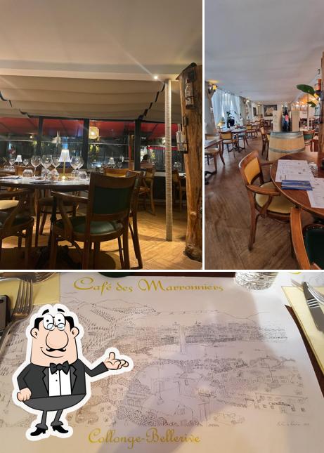 Dai un'occhiata agli interni di Restaurant 'Café des Marronniers'