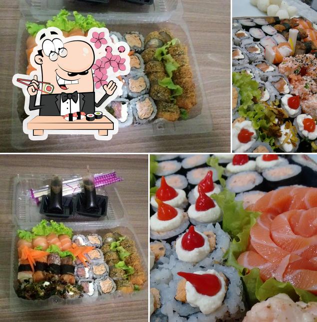 Experimente diferentes opções de sushi