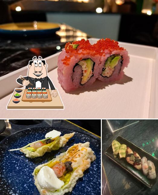 Scegli le varie opzioni di sushi