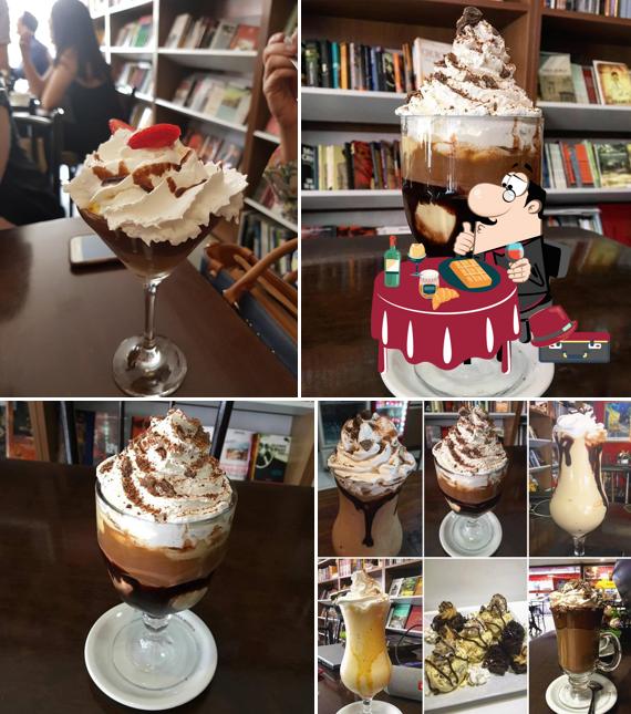 Exclusiva Café & Cultura serve uma gama de pratos doces