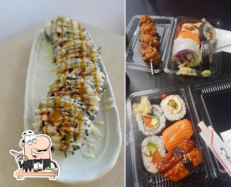 Sushi rolls are available at Master sushi