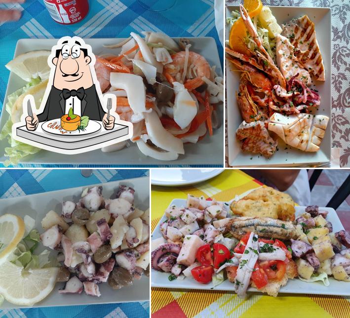 Platti al Pescheria La Paranza Capo Vaticano